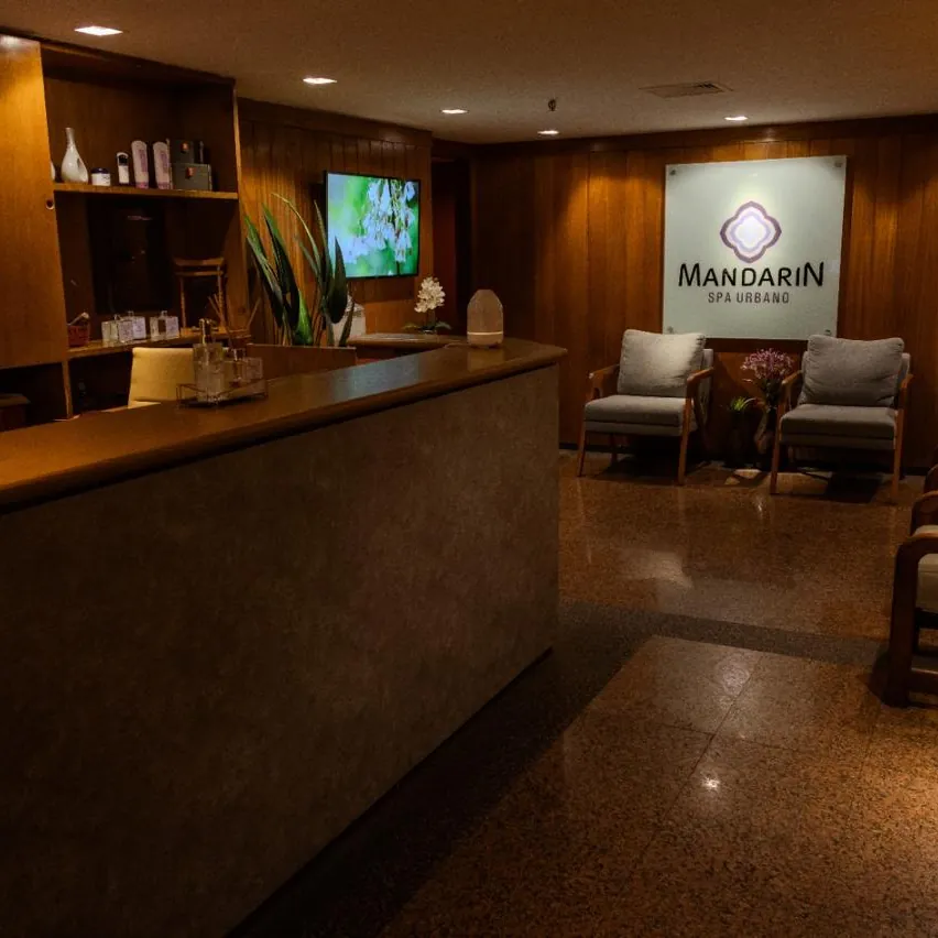 Recepção do Mandarin Spa Urbano
